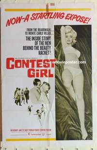 n412 CONTEST GIRL one-sheet movie poster '66 super sexy Janette Scott!