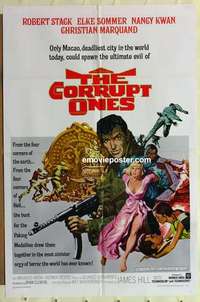 n422 CORRUPT ONES one-sheet movie poster '67 orgy of evil, Robert Stack