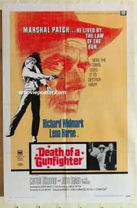 n489 DEATH OF A GUNFIGHTER one-sheet movie poster '69 Richard Widmark