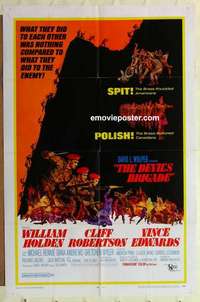 n506 DEVIL'S BRIGADE one-sheet movie poster '68 William Holden, Rennie