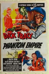 n512 DICK TRACY VS CRIME INC one-sheet movie poster R52 Ralph Byrd, serial