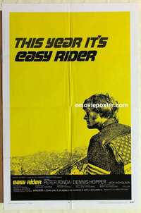 n567 EASY RIDER style C one-sheet movie poster '69 Peter Fonda, Dennis Hopper