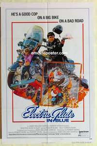 n573 ELECTRIC GLIDE IN BLUE style B one-sheet movie poster '73 Robert Blake