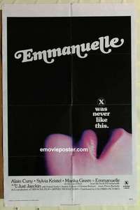 n580 EMMANUELLE one-sheet movie poster '75 quintessential sexy image!