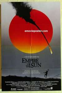 n583 EMPIRE OF THE SUN advance one-sheet movie poster '87 Spielberg, Bale