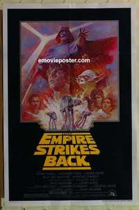 n584 EMPIRE STRIKES BACK 1sh movie poster R81 George Lucas classic!