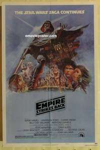 n587 EMPIRE STRIKES BACK style B 1sh movie poster '80 George Lucas classic!