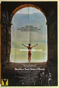 n250 BROTHER SUN SISTER MOON English one-sheet movie poster '73 Zeffirelli