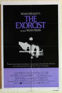 n609 EXORCIST one-sheet movie poster '74 William Friedkin, Max Von Sydow
