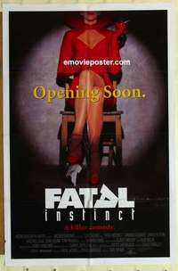 n632 FATAL INSTINCT DS advance one-sheet movie poster '93 Armand Assante