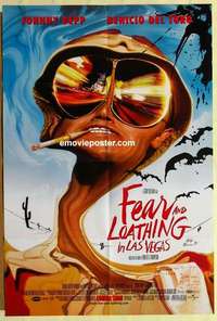 n637 FEAR & LOATHING IN LAS VEGAS DS advance one-sheet movie poster '98 Depp