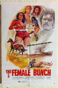n642 FEMALE BUNCH one-sheet movie poster '69 sexy western!
