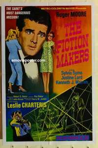 n647 FICTION MAKERS one-sheet movie poster '67 Roger Moore, Sylvia Syms