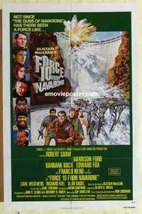 n698 FORCE 10 FROM NAVARONE one-sheet movie poster '78 Robert Shaw, Ford