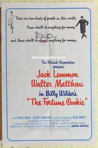 n706 FORTUNE COOKIE one-sheet movie poster '66 Lemmon, Matthau, Wilder