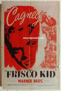 n728 FRISCO KID one-sheet movie poster R44 artwork of James Cagney!