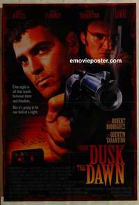 n732 FROM DUSK TILL DAWN DS one-sheet movie poster '95 Clooney, Tarantino