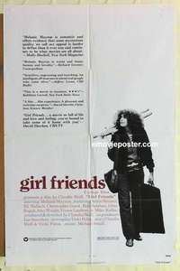 n775 GIRL FRIENDS one-sheet movie poster '78 Melanie Mayron, Claudia Weill
