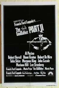 n803 GODFATHER 2 one-sheet movie poster '74 De Niro, Coppola, Al Pacino