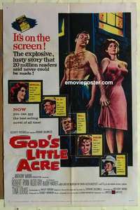 n805 GOD'S LITTLE ACRE English one-sheet movie poster '58 Robert Ryan, Ray