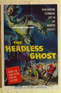n911 HEADLESS GHOST one-sheet movie poster '59 AIP horror, great image!