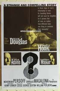 n974 HOOK one-sheet movie poster '63 Kirk Douglas, Korean War
