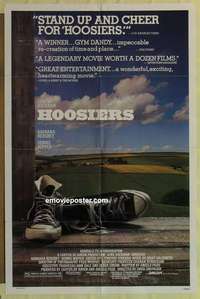 n976 HOOSIERS one-sheet movie poster '86 best basketball movie ever!