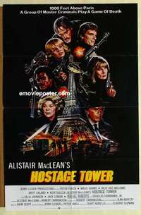 n981 HOSTAGE TOWER one-sheet movie poster '80 Peter Fonda, Alistair McLean