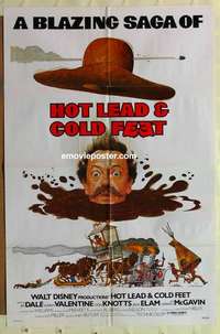n983 HOT LEAD & COLD FEET one-sheet movie poster '78 Don Knotts, Jack Elam