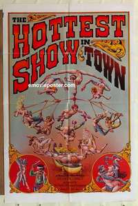 n990 HOTTEST SHOW IN TOWN one-sheet movie poster '73 wild Kanarek art!