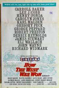 p002 HOW THE WEST WAS WON one-sheet movie poster '64 Cinerama style!