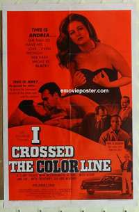 n190 BLACK KLANSMAN one-sheet movie poster '66 I Crossed the Color Line!