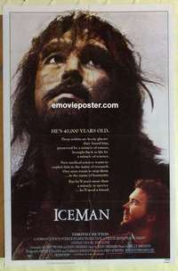 p042 ICEMAN one-sheet movie poster '84 Timothy Hutton, John Lone