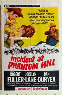 p068 INCIDENT AT PHANTOM HILL int'l one-sheet movie poster '65 Robert Fuller