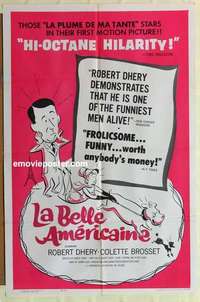 p205 LA BELLE AMERICAINE one-sheet movie poster '62 Dhery, Brosset