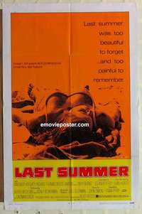 p218 LAST SUMMER one-sheet movie poster '69 Barbara Hershey, Thomas