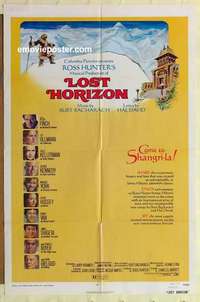 p250 LOST HORIZON one-sheet movie poster '72 Peter Finch, Liv Ullmann