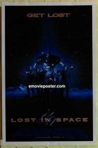 p251 LOST IN SPACE advance one-sheet movie poster '98 William Hurt, Rogers