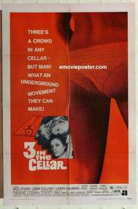 s149 UP IN THE CELLAR one-sheet movie poster '70 AIP, Joan Collins