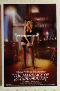 s772 MARRIAGE OF MARIA BRAUN one-sheet movie poster '79 Rainer Fassbinder