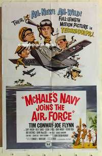 s760 McHALE'S NAVY JOINS THE AIR FORCE one-sheet movie poster '65 Conway