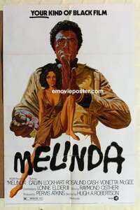 s755 MELINDA one-sheet movie poster '72 YOUR kind of black film!