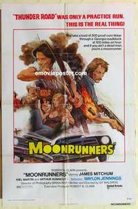 s729 MOONRUNNERS one-sheet movie poster '74 Waylon Jennings, Mitchum