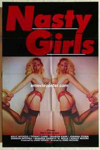 s687 NASTY GIRLS one-sheet movie poster '83 sexy teens, don't tell!