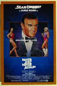 s677 NEVER SAY NEVER AGAIN 1sh movie poster '83 Sean Connery, Bond