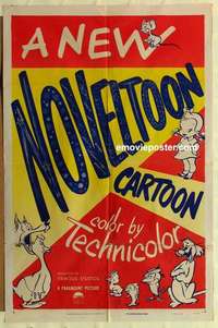s660 NOVELTOON one-sheet movie poster '50 Li'l Audrey w/other characters!