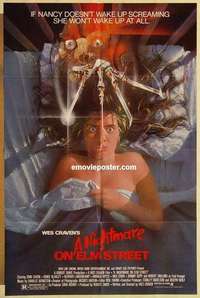 s666 NIGHTMARE ON ELM STREET one-sheet movie poster '84 Wes Craven classic!