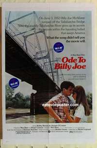 s653 ODE TO BILLY JOE one-sheet movie poster '76 Robby Benson, O'Connor