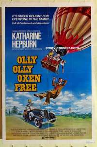 s648 OLLY OLLY OXEN FREE one-sheet movie poster '78 Katherine Hepburn