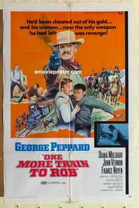 s634 ONE MORE TRAIN TO ROB one-sheet movie poster '71 Peppard
